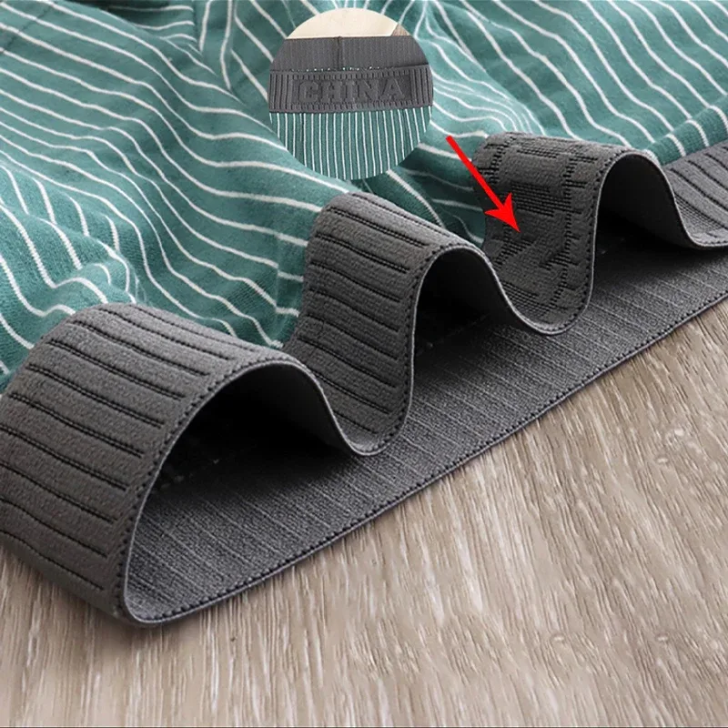 4Pcs Boxer Shorts Men's Underwear Sexy Panties Cotton Boxers Striped Underpants Male Shorts U Convex Lingerie Plus Size L-6XL