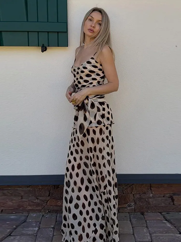 Urban Long Dress Animal Print Women Dress Sexy V-neck Ruched Drawstring Pambabae Dresses 2026 Summer Party Lady Street Robe