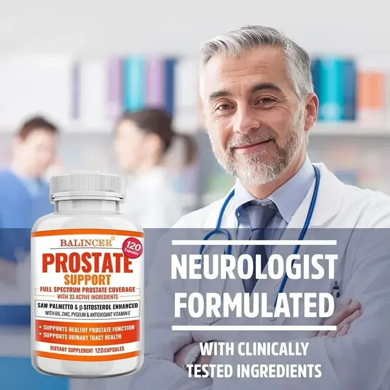 Saw Palm Supplement Containing Antioxidant Vitamins Supporting The Prostate and Promoting Urinary System Health
