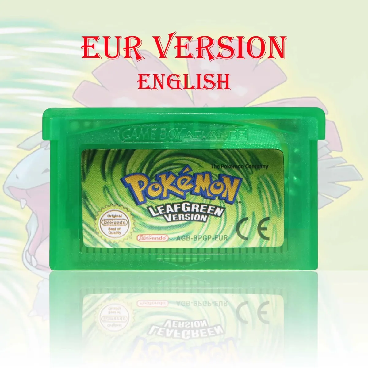 GBC/GBA EUR Version Pokemon Crystal/Yellow/Emerald/Fire Red/Leaf Green Game Cartridge Video Game Card High Quality with Battery