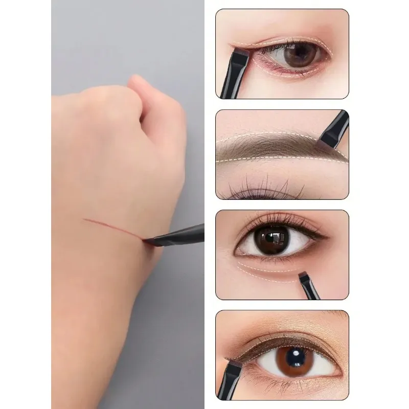 3Pcs/set Blade Eyeliner Brushes Eyebrow Brush Portable Flat Fine Eye Liner Brow Contour Makeup Brush Make Up Tool Wholesale