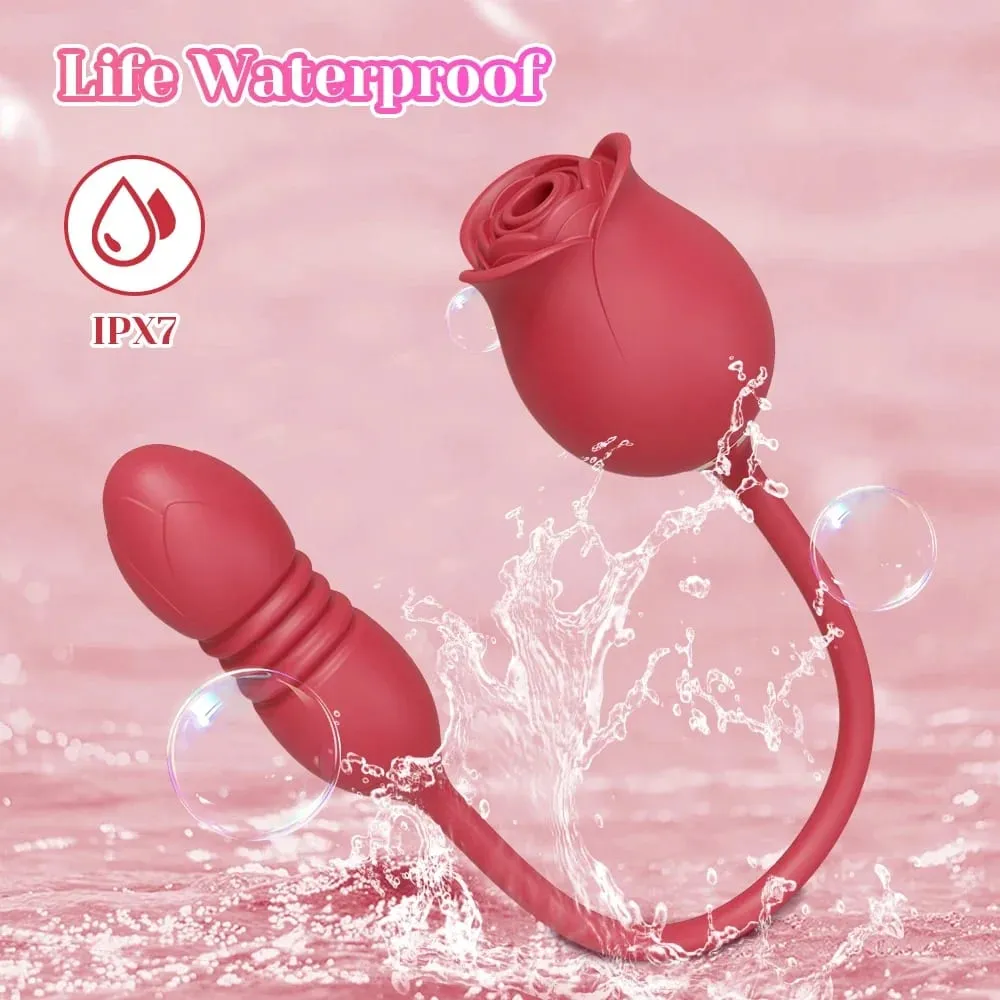 Hoa Hồng-Hút Máy Rung Nữ Clit Âm Vật Máy Kích Thích Điểm G Đâm Dương Vật Giả Rung Nữ Masturbator Massage Đồ Chơi Tình Dục Người Lớn
