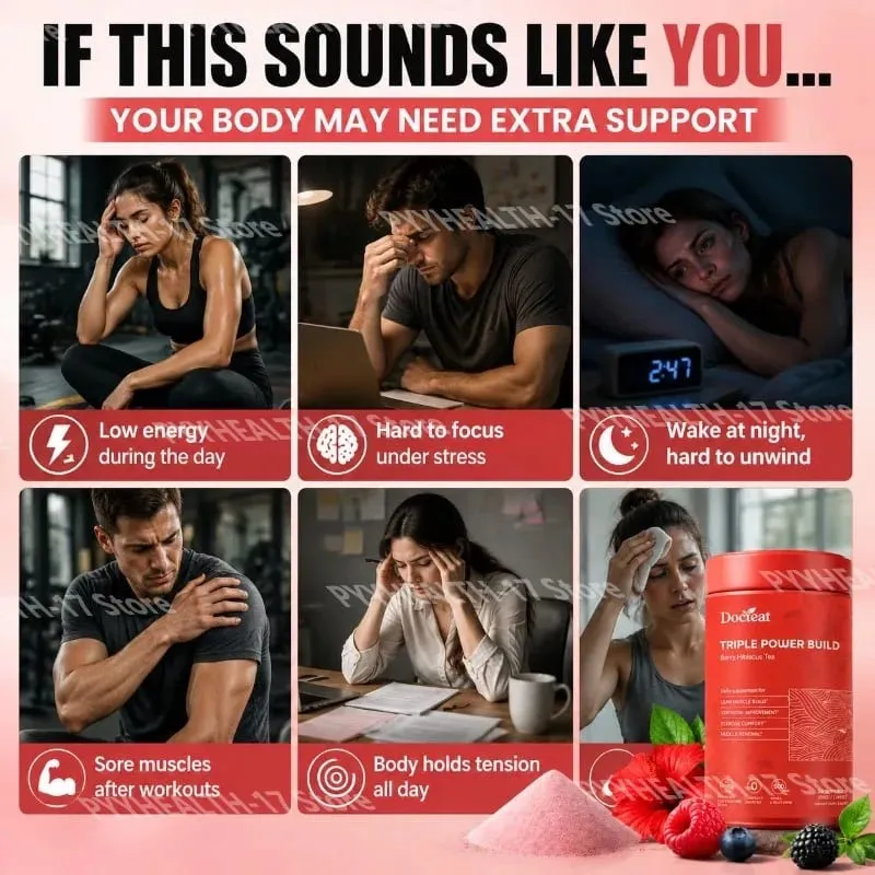 Docteat Triple Power Build Creatine Powder with Creatine HCL Creatine Monohydrate Electrolyte Hydration Blend 30 porcí