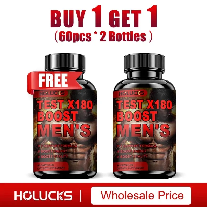 Test X180 Boost 9-in-1 T Support for Men with D-Aspartic Acid Fenugreek Tribulus Terrestris Boost Vitality & Performance