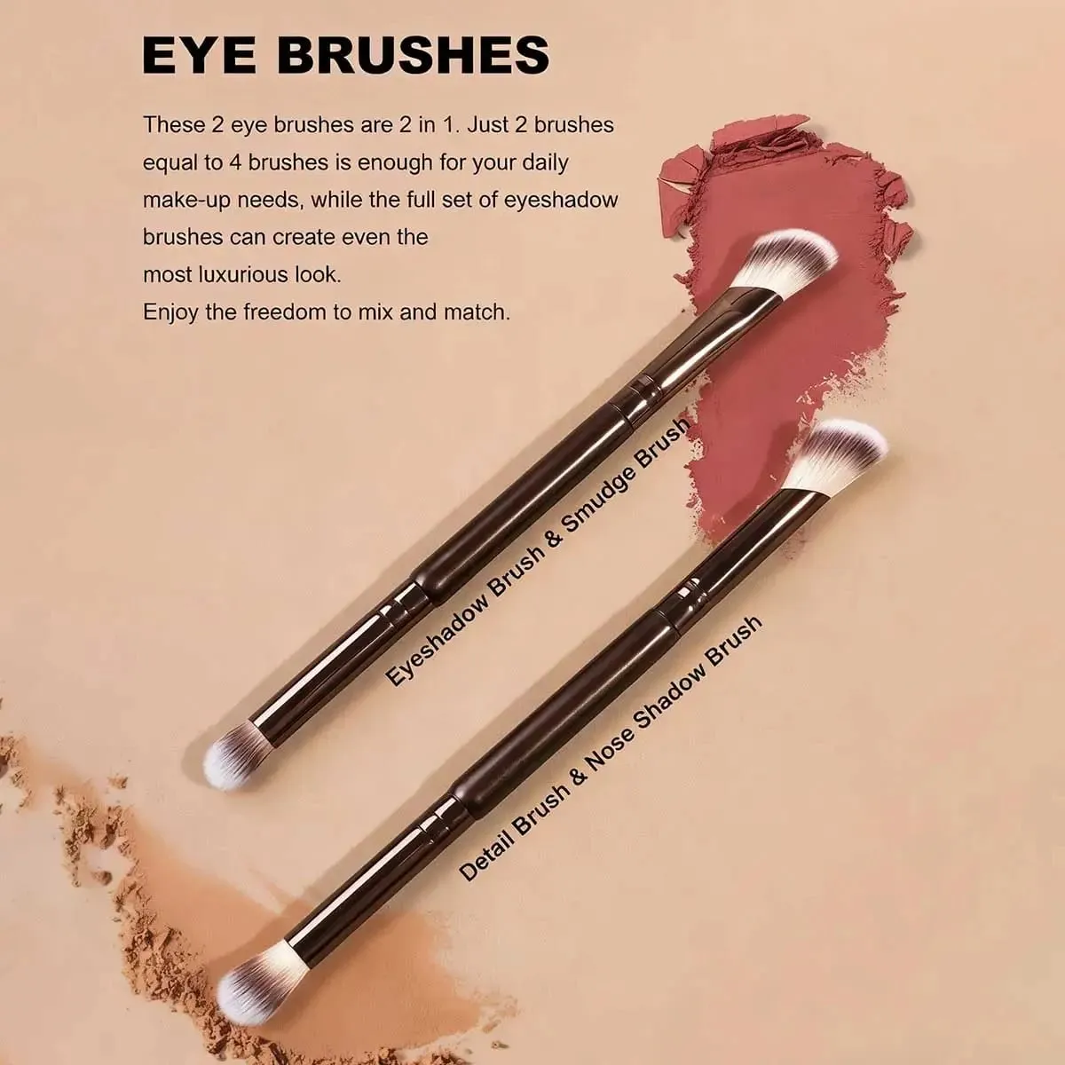 6/7/11PCS Professional Makeup Brush Set Foundation Concealer Powder Eyeshadow Blush Kabuki Blending Brushes