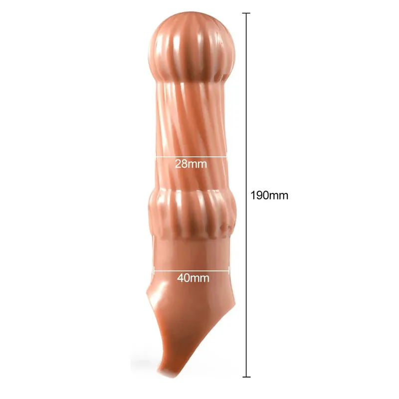 Realistico Estensione Del Pene Del Manicotto Del Rubinetto Riutilizzabile In Silicone Ingrandimento Del Pene Preservativi di Ritardo per Gli Uomini Dildo Enhancer Giocattoli Del Sesso Negozio Erotico