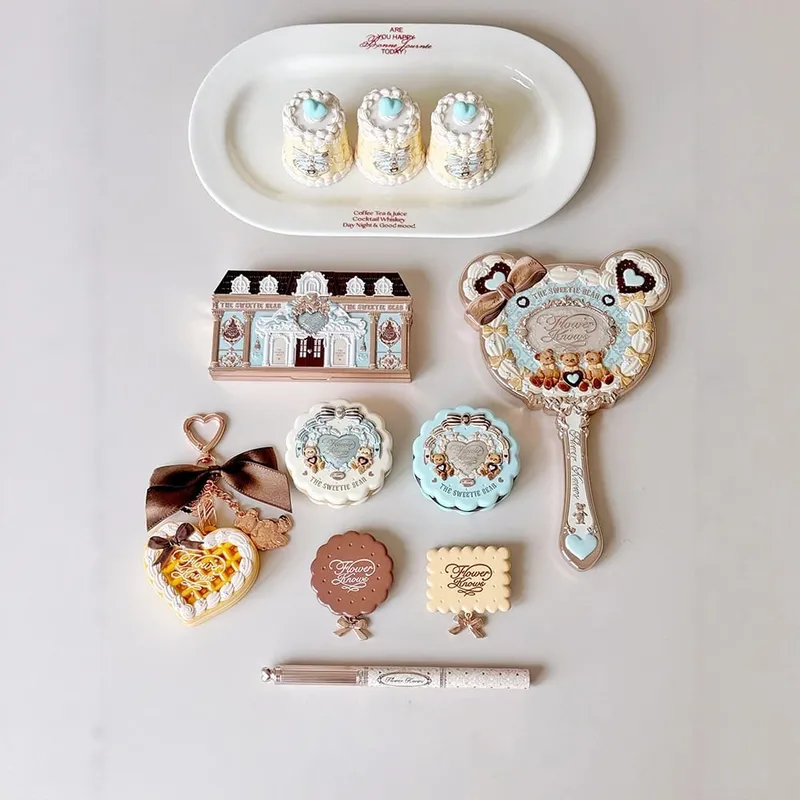 New Arrive Flower Knows The Sweetie Bear Collection Mini Setting Powder Cookie Perfume and Dual Ended Brow Gel and Pencil — image 4