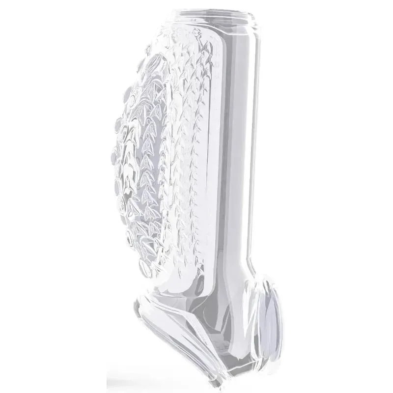 Reusable Penis magnify Cock Rings Delay Ejaculation Penis Condoms Dick Sleeve Silicone Glans Cover Enlargement Sex Toys For Men