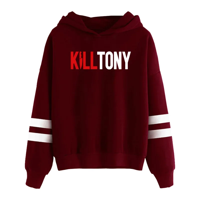 Kill Tony Merch Sudadera con capucha Unisex sin bolsillo barras paralelas manga ropa de calle mujeres hombres Sudadera con capucha ropa divertida