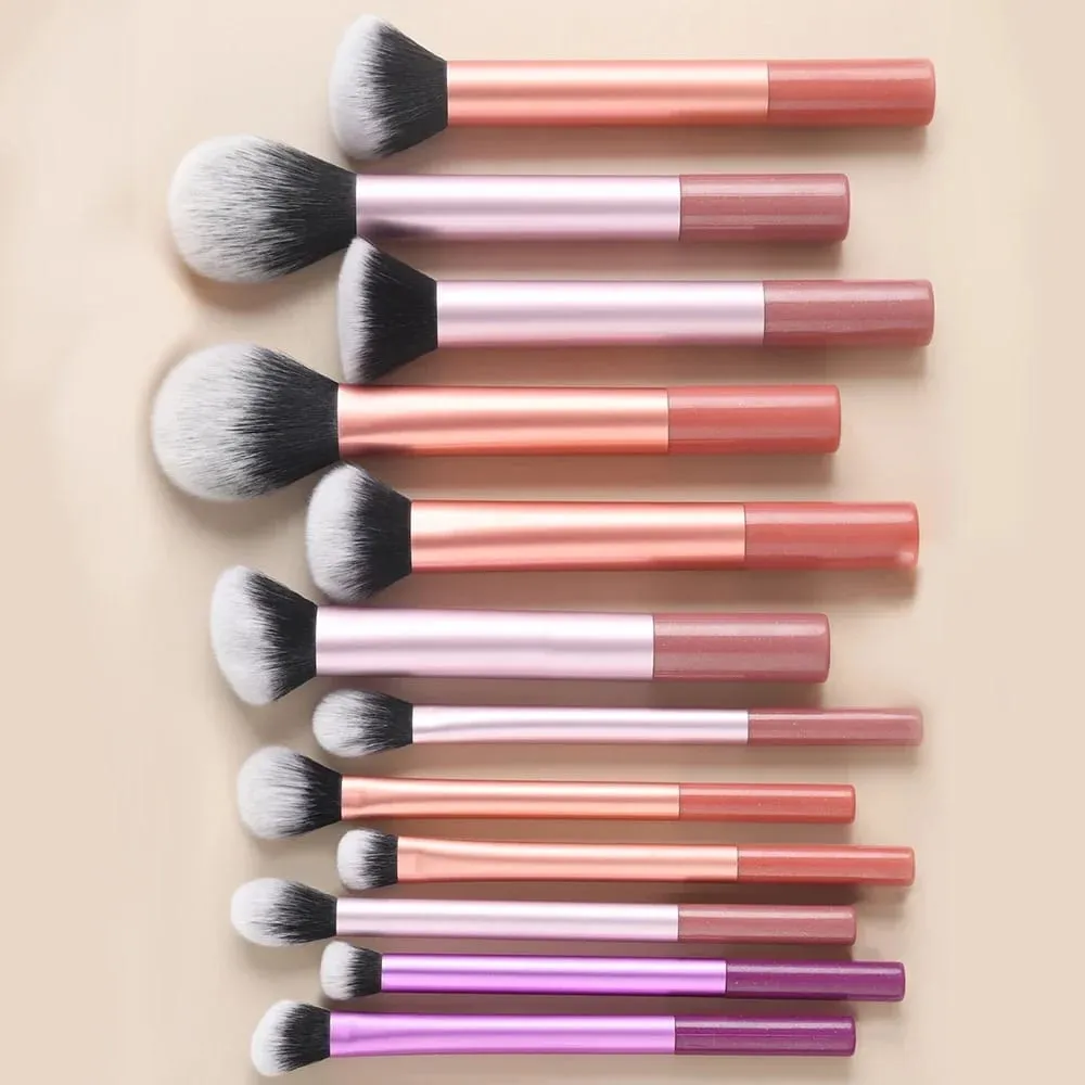 12pcs Makeup Brush Kit Soft Synthetic Hair Make Up Brushes Foundation Blush Eyeshadow Cosmetic Makeup Tools — image 5