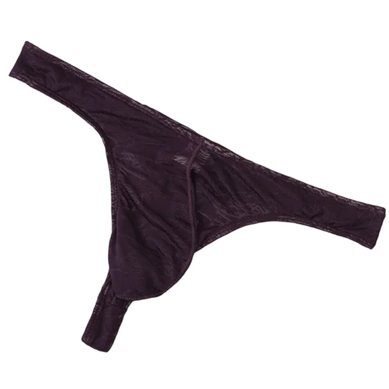 Männer Spitze Jacquard G-string Unterwäsche Hohe Dehnbare Große Tasche Tanga Höschen Sexy Homosexuell Erotische T-back Unterhose