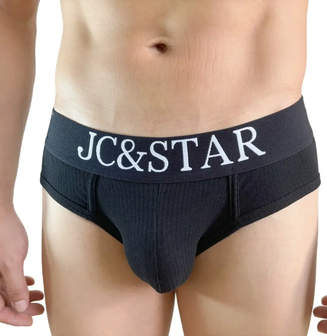 Atletisch hoog uitgesneden ontwerp Sexy herenondergoed Slips Onderbroek Geribbeld katoen Sportcomfort Heren Bikinislip Heren Tangaslips
