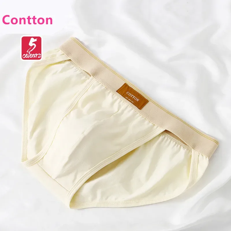 Men underwear cotton loose ropa interior hombre simple lingerie solid color calcinha Plus size sexy panties new boxers & briefs — image 12