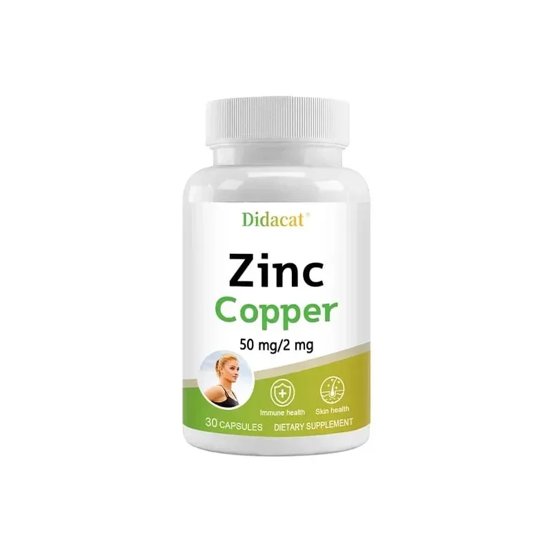 Zinc + Copper Capsules - Support Healthy Skin and Immune System Increase Vitality Skin Care