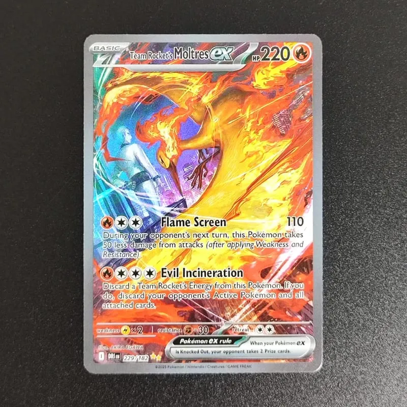 tcg การ์ดภาษาอังกฤษ SV10 SV09 Destined Rivals Team Rocket's Mewtwo Cynthia's Garchomp Ethan's Ho-Oh Trading Card Game — image 10