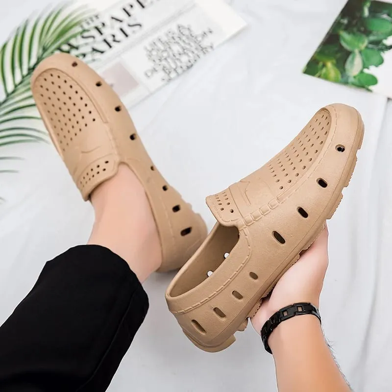Sepatu Pantofel Nyaman Pria Sepatu Kulit Sepatu Berkendara Antiselip Sepatu Kasual Sandal Eva Sepatu Antiselip Ukuran Besar 46