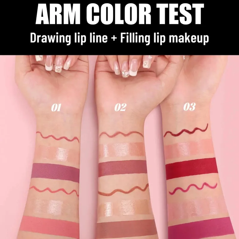 Matte Liquid Lipstick 6Pcs Set Waterproof Long Lasting Lip Plumper Hydrated Non Fade Makeup Gift Collection