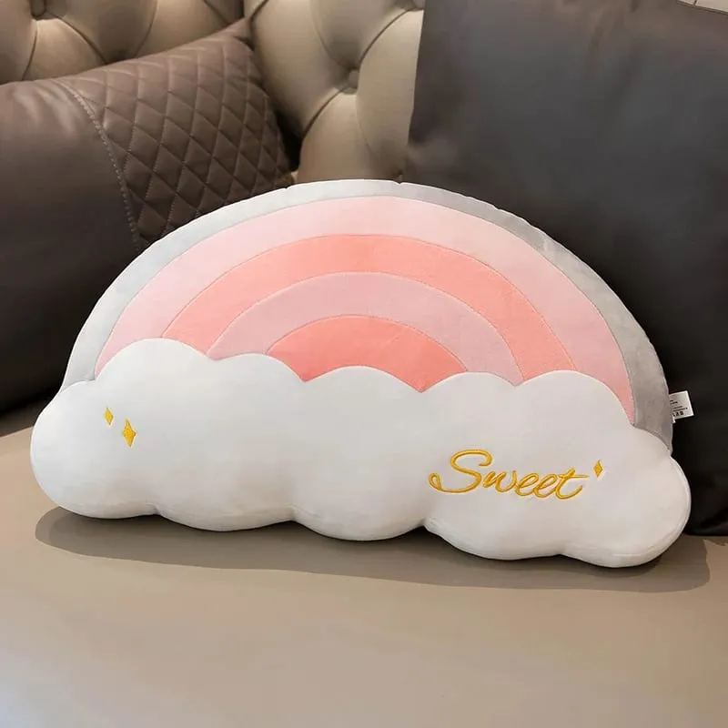 INS HOT Candy Color Cloud Star Plush Pillow Colorful Rainbow Crown Pillow Cushion Sofa Home Decoration Throw Pillow Toy — image 24