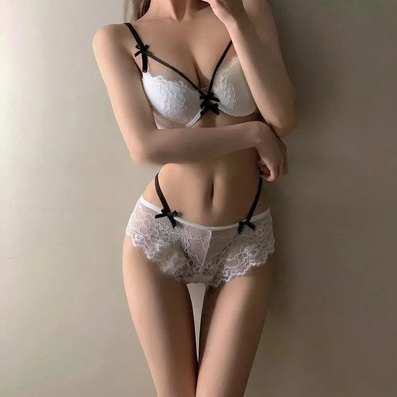 Push Up Bra Set 32-38 AB SL French Lace Underwire Luxury Bow Bralette Allure Support Breathable Comfort Summer Flash Sale — image 9