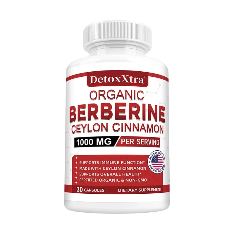 Berberine with Ceylon Cinnamon - Boosts Immunity Promotes Digestive Health Improves Bodily Functions Increases Energy Levels