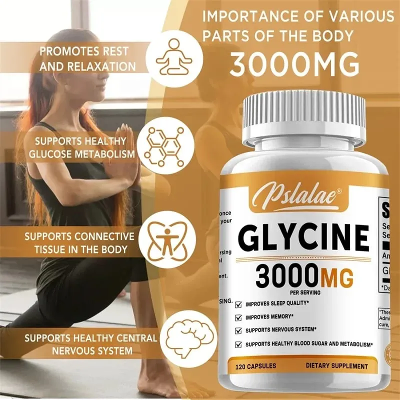 Glycine Supplement - Improve Sleep Quality and Suppress Appetite Promote Deep Sleep