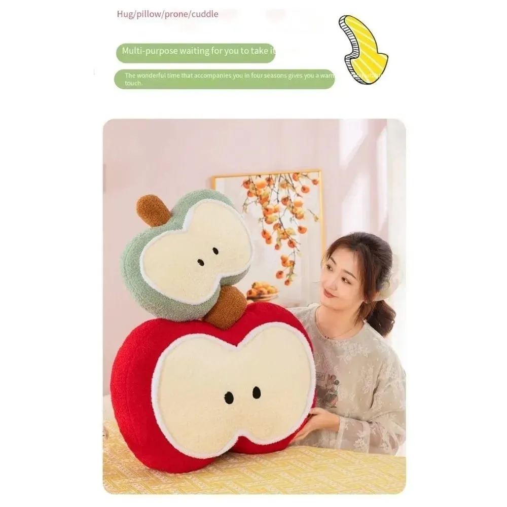 Almohada creativa de muñeco de fruta de felpa, cojín suave para dormir, cojín para asiento de oficina para sala de estar, sofá cama