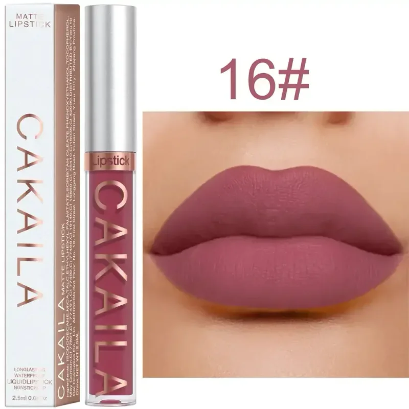 Lip Gloss Waterproof Matte Liquid Lipstick Long Lasting Velvet Lipgloss Tint Tube Nude Pigment Lip Makeup Cosmetics