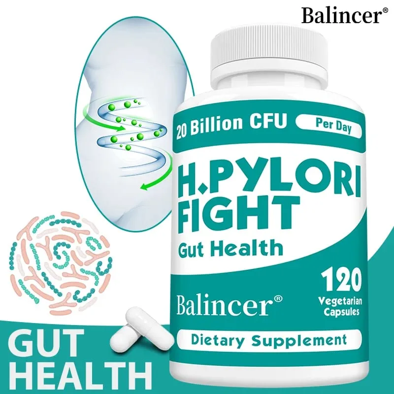H. Pylori Defense Probiotics 20 Billion CFU - Lactobacillus Reuteri Support Intestinal Balance Digestive System Non-GMO
