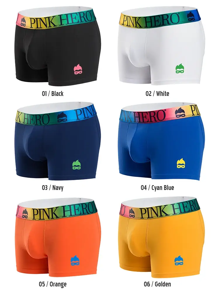 Underwear,Comfy And Soft Boxer Briefs,Standard European and USA Version Size,Funny Novelty Waistband Of The Rainbow — image 5