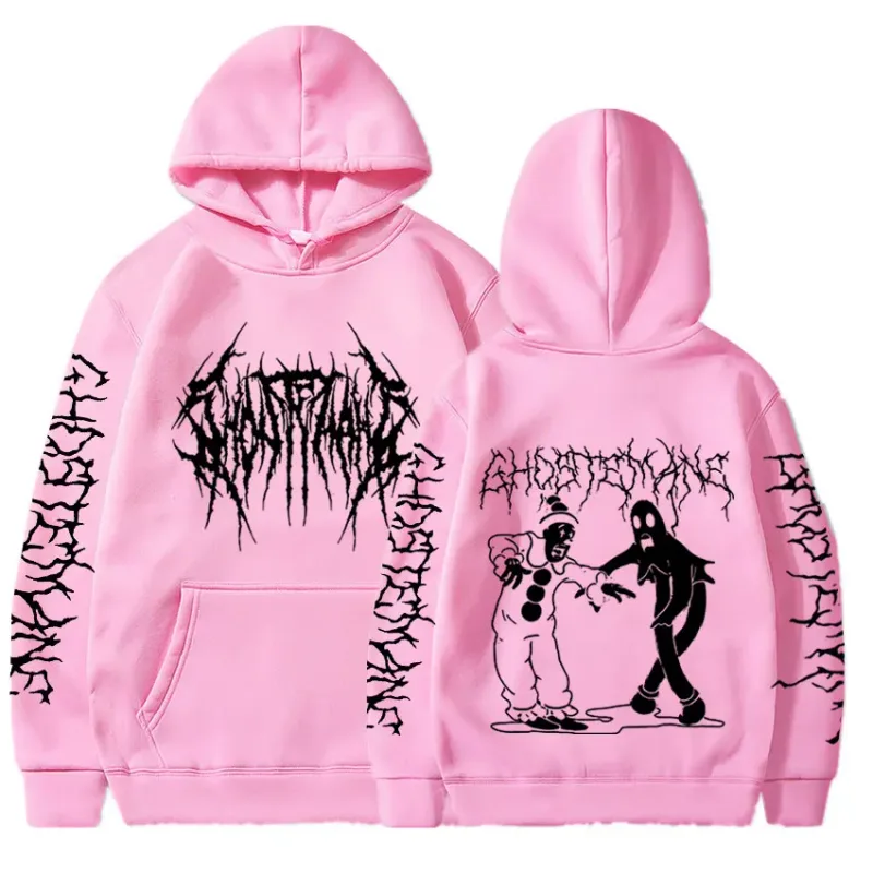 Ghostemane dubbelzijdig print hoodie herenmode hiphop metal rock hoodies gothic oversized sweatshirt trainingspak streetwear