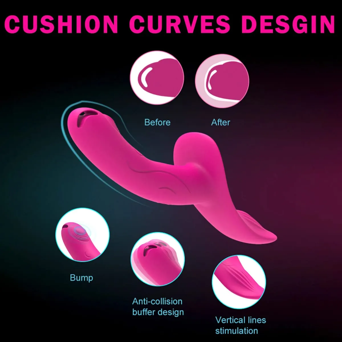 7 Speeds Wearable Double Vibrators For Women Lesbian Couples USB Rechargeable Strapless Strap on Dildo Female Adults Sex Toys