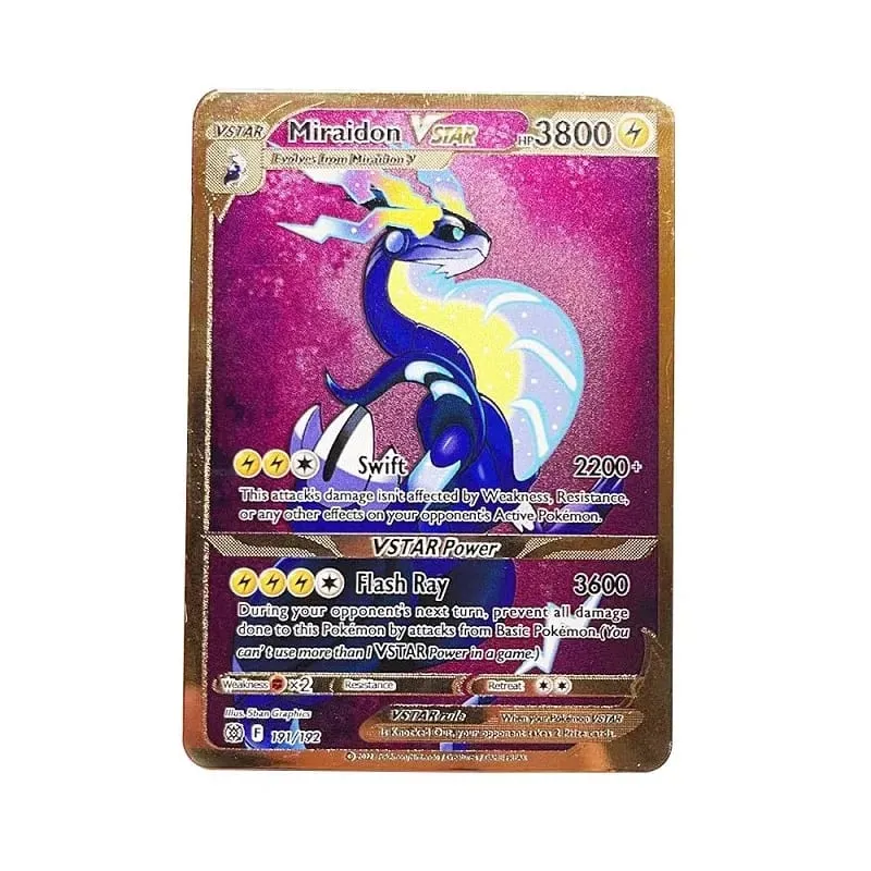 Skvělá NOVÁ Pokemon Metal Card 10000 bodů Arceus Charizard Super Card Anglický Mewtwo Lucario Greninja Lillie Anime karty