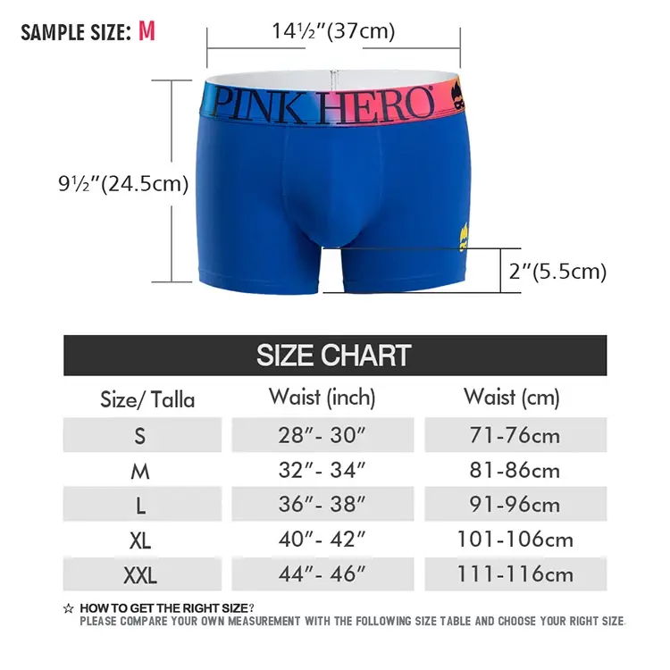 Underwear,Comfy And Soft Boxer Briefs,Standard European and USA Version Size,Funny Novelty Waistband Of The Rainbow — image 3