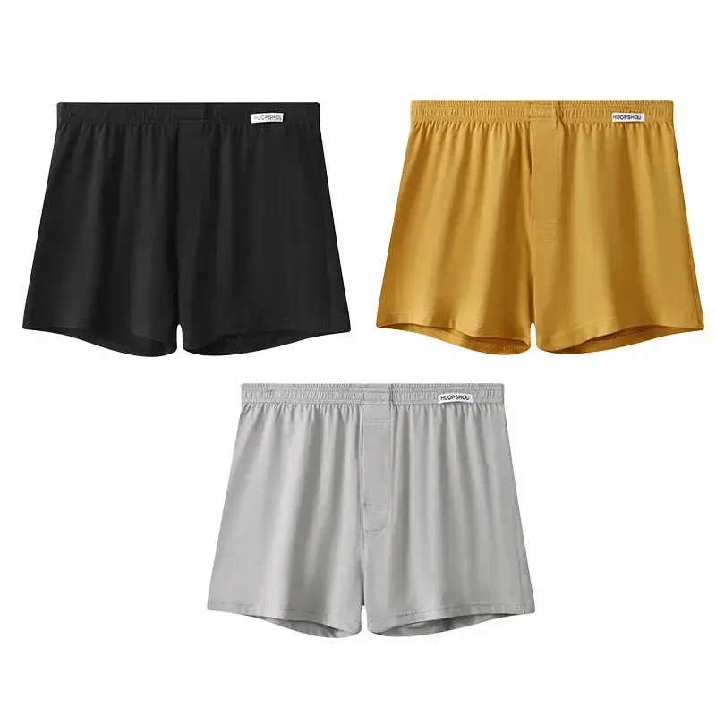 Men's Panties Cotton Loose Boxer Shorts Soft Moisture-Wicking Jersey Underwear Plus Size Lounge Summer Stretch Sleep Arrow Pant