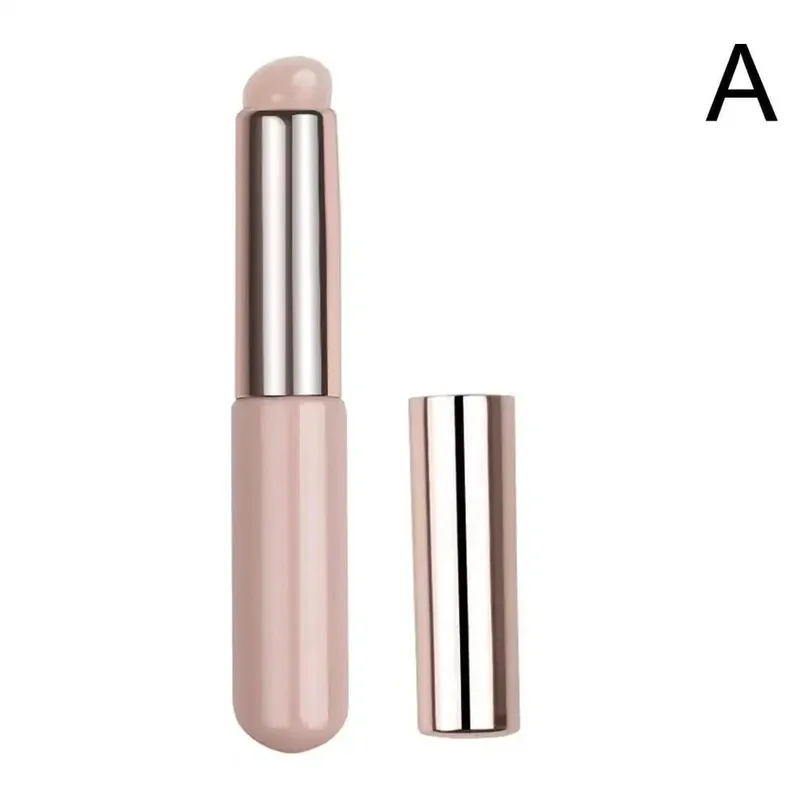 Silicone Lip Brush With Cover Cap Concealer Brush Like Fingertips Q Soft Lipstick Makeup Brushes Round Head No Broken — image 8