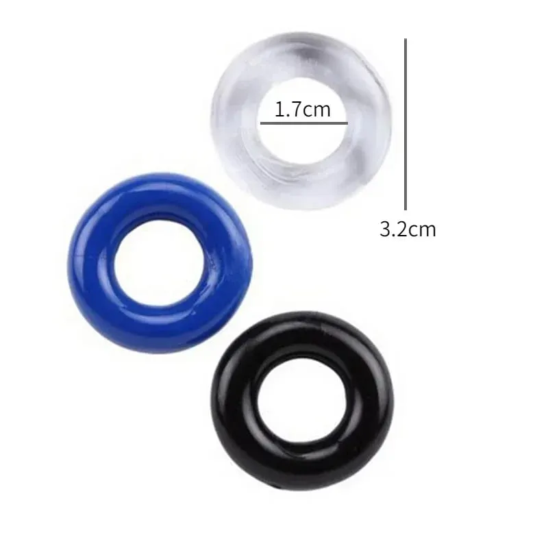 3pcs/set Penis Ring Enhance Dick Erection Delayed Ejaculation Cock Enlargement Lasting Semen Lock Ring Adult Sex Toys