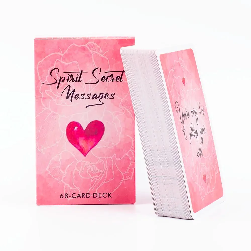 Spirit Secret Messages 68Pcs English Version Oracle Divination Fate Game Deck Tarot Table Board Games Playing Card 10.4x6.1cm