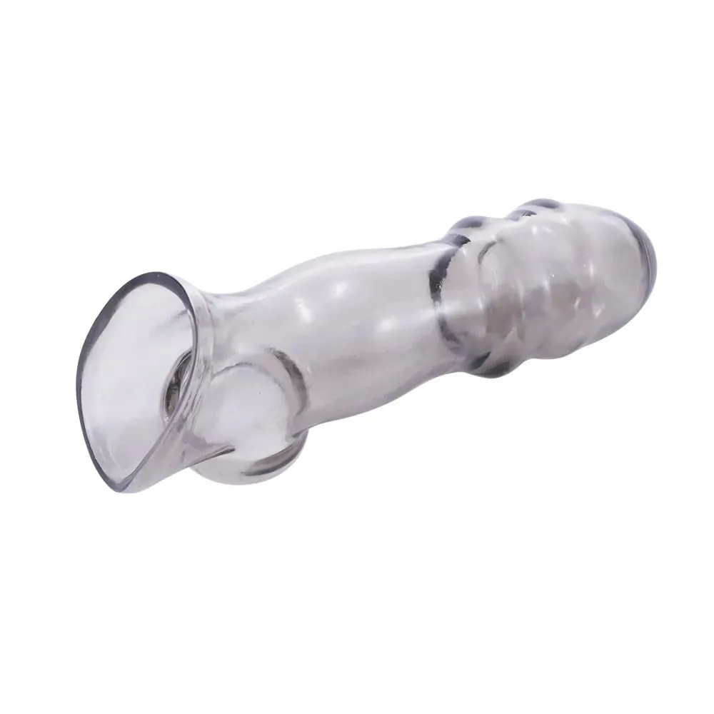 Male Masturbator Penis Delay Sleeve Erectile Enhancer High Elastic and Safer Condoms Sex Toy for Couple Erotic Sex Toys