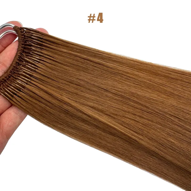 Straight Korea Popular Cotton String Twins Tip Hair Extensions Brazilian Remy Hair 0.5G/Pcs Keratin I-Tip Human Hair For Woman