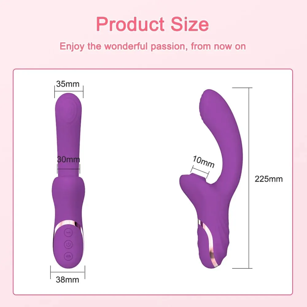 Pengisap Kelentit Faraj Penggetar untuk Wanita G-Spot Kelentit Puting Perangsang Melancap Wanita Barangan Dewasa Mainan Seks untuk Wanita 18+
