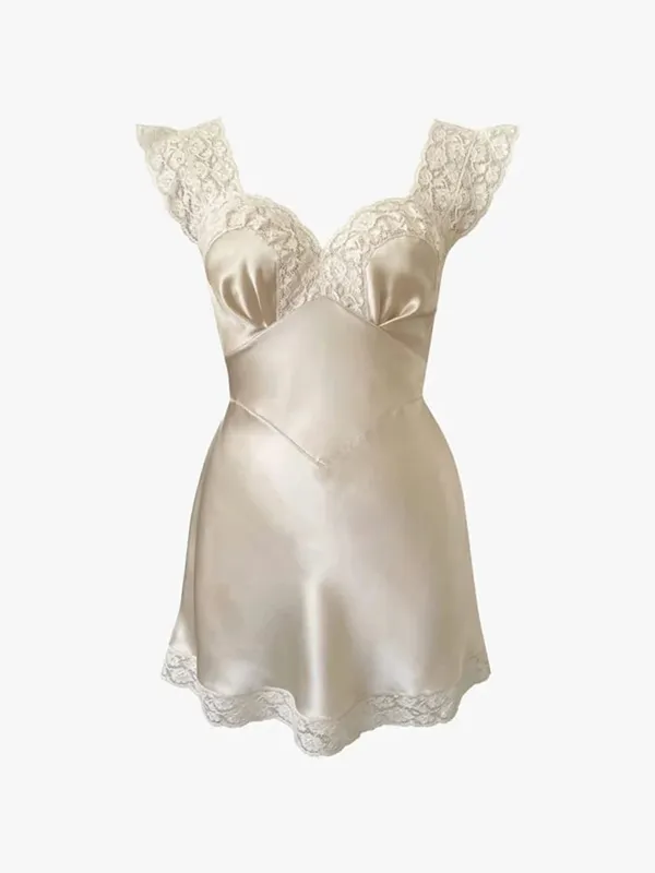 Tossy Fashion Satin Blonde Lang Kjole Kvinder V-hals Patchwork Hollow Out Ærmeløs Snøringskjole Aften Kvinde Efterår Maxikjole — image 8