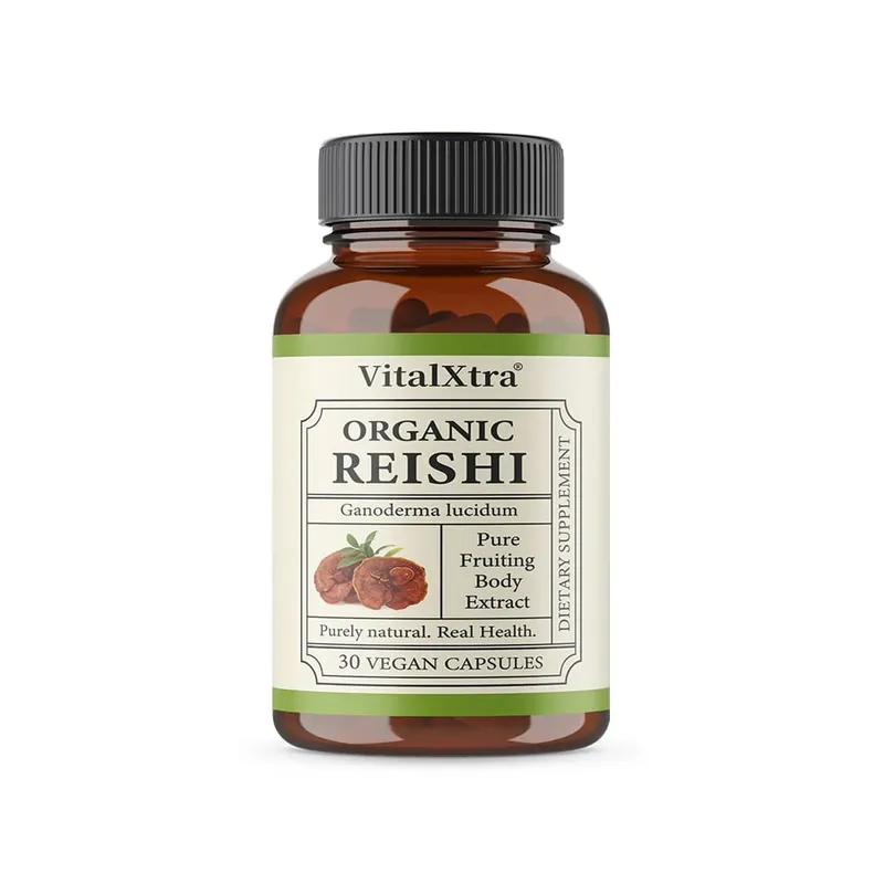 Reishi Mushroom Capsules 1000mg Ganoderma Lucidum Supports Immune Health Relaxation Sleep & Natural Energy Vegan Non-GMO — image 8