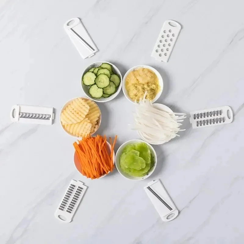 New 7/9 in 1 Vegetable Cutter Multi-Functional Potatoes Manually Cut Shred Slicer Grater Kitchenware Acceesories Tools