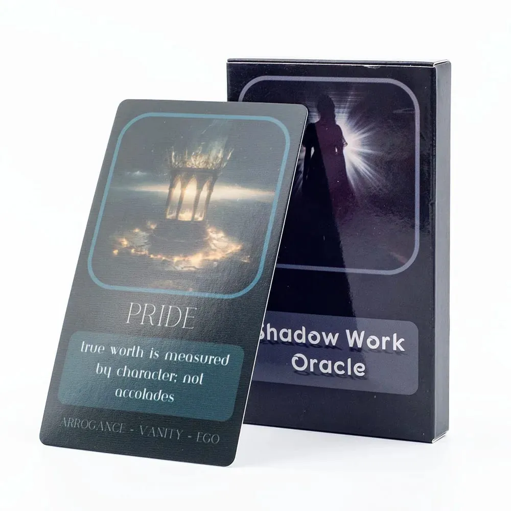 Shadow Work Oracle for Family Party High Quality Fortune Borad Game Deck with 33 English Visions Divination Cards 10.3*6.1cm — image 1