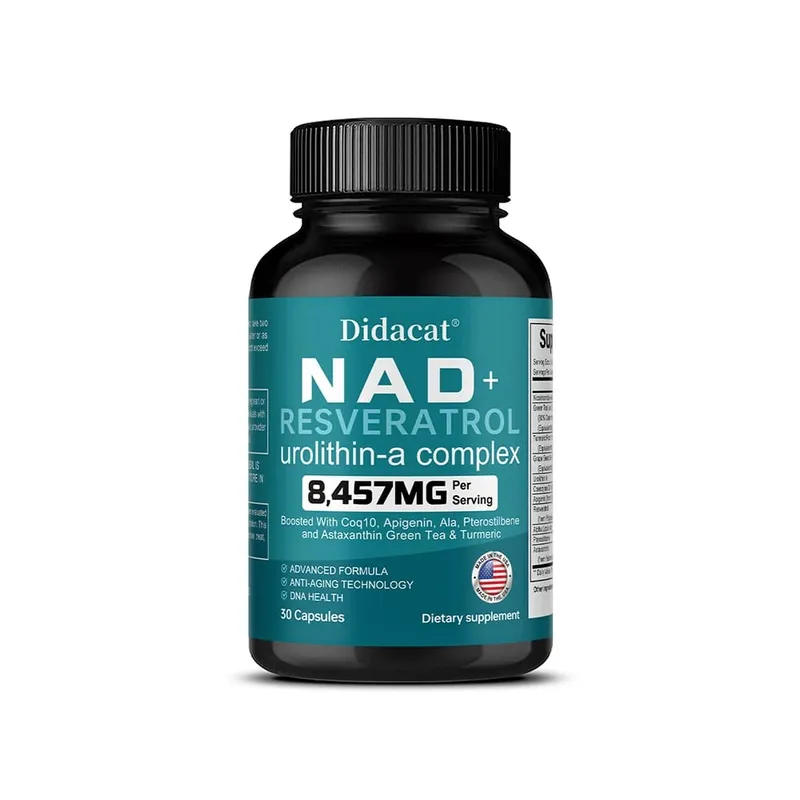 NAD + Resveratrol - Anti-aging Helps Boost Energy Promotes Cell and Skin Health Neuroprotection and Sleep Improvement