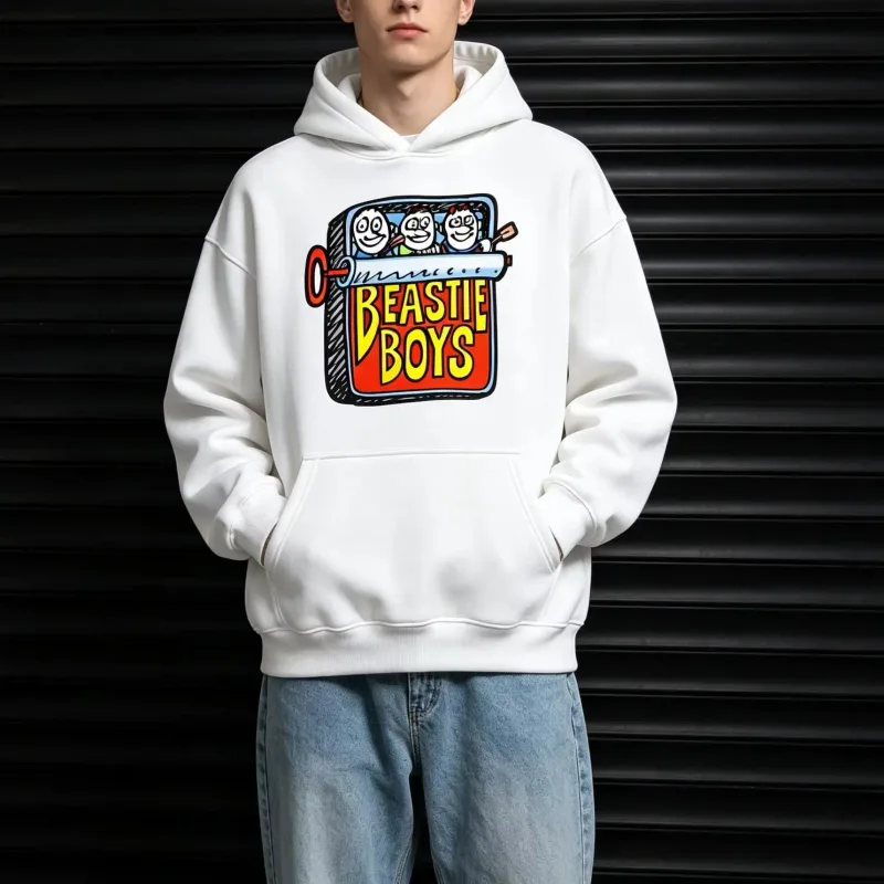 Beastie Boys Hip Hop Music Vintage Design Men's Hoodie Autumn Winter Casual Women's Hooded Sweatshirt Unisex Cotton Coat Top