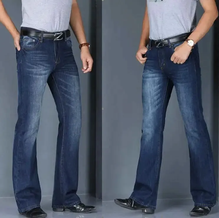 Men's Flared Jeans Loose Men Big-Leg Jeans Men Flared Pants Boot Cut Leg Designer Classic Jeans Multiple Styles Size 28-40