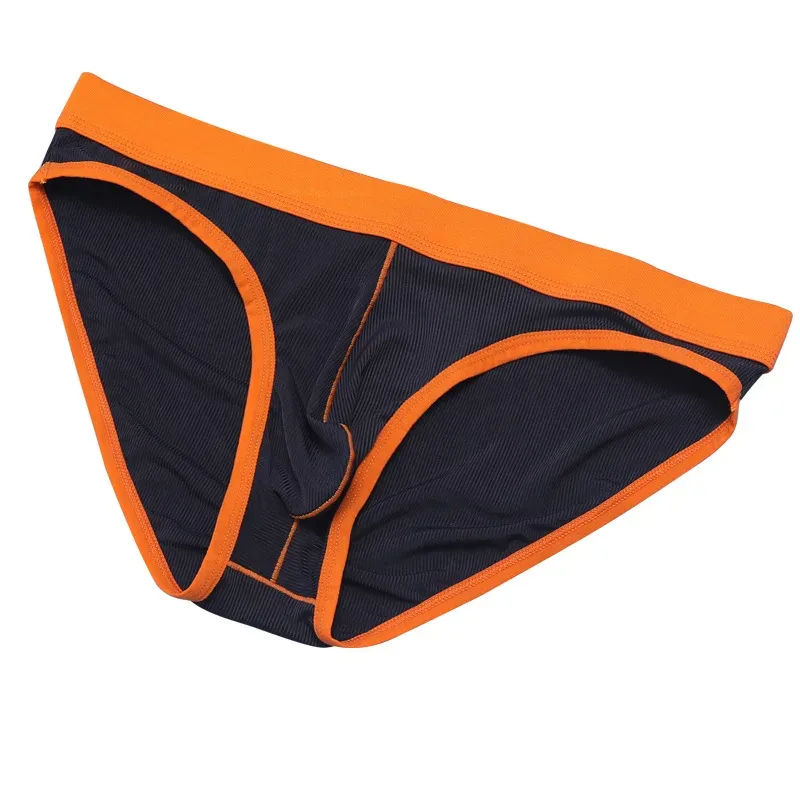 Men's Underwear Briefs Comfortable Mens Bikini Solid Color Large Size Fat Low Waist Pants Men Lingerie Underpaants C8-1