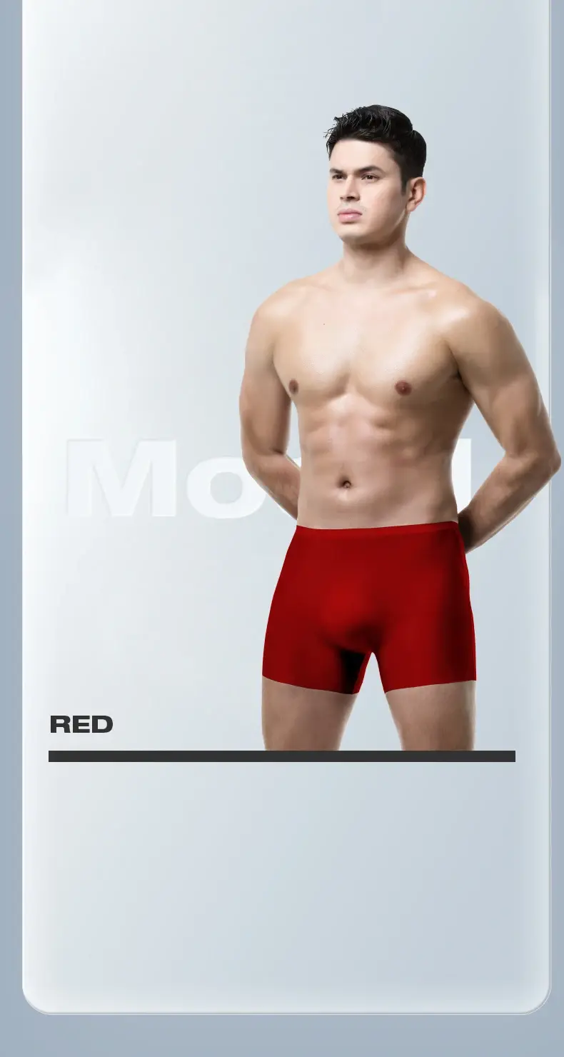 Men's Underwear Men's 3D Stamping Ice Silk Boxers Seamless Thin Boxers Lengthened Sports Summer Short Shorts Head 3256808314323130