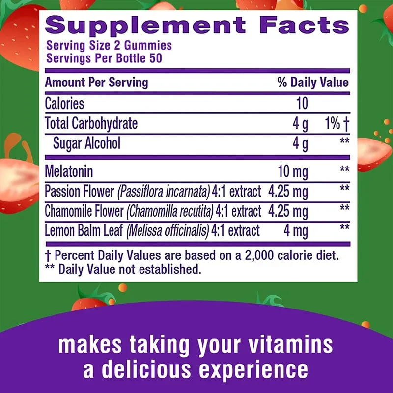 Melatonin Gummy - Support Deep Sleep Relieve Anxiety Improve Sleep Quality Enhance Immunity and Increase Mental Vitality — image 2